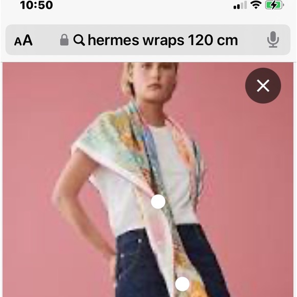 HERMÈS LA PROMEMENADE DE PLATON SILK WRAP/SHAWL 120 CM - Picture 16 of 16